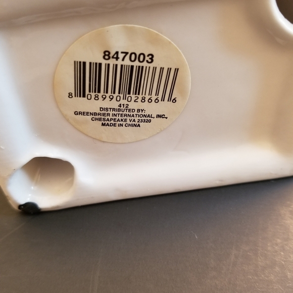 Vintage Beautiful Porcelain Cross with Calla Lily Flowers 4.2" x 2.7" and 7.1"T - Picture 3 of 6